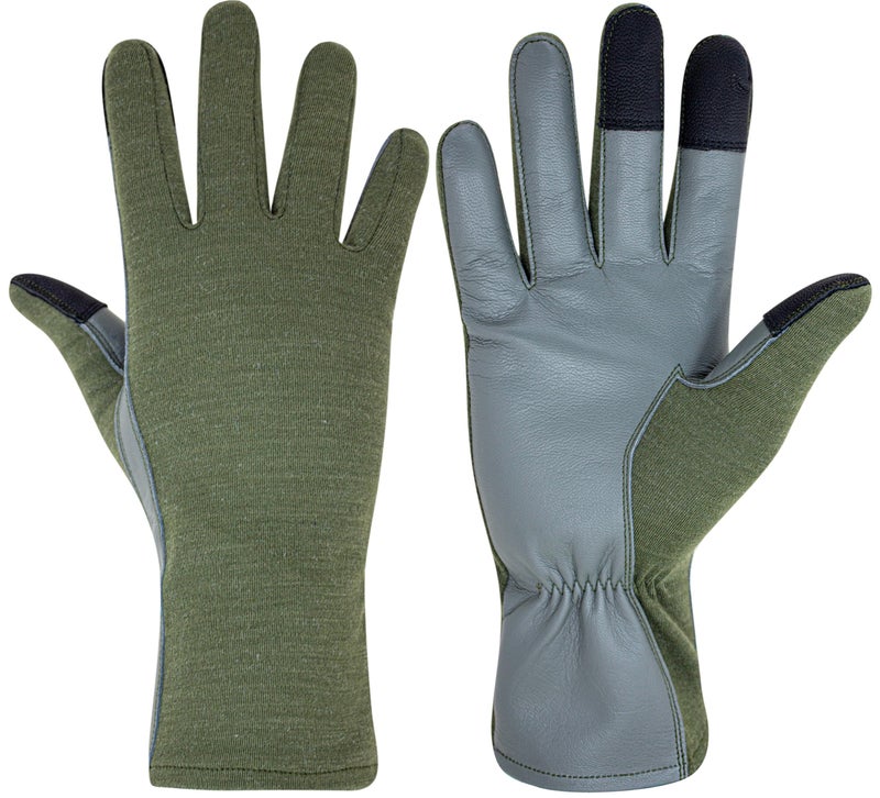 ONETAC OUTDOOR TOUCH SCREEN NOMEX FLIGHT FLYER PILOT OPERATOR DUTY GLOVES (Medium) - Image 2